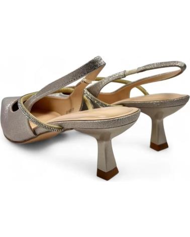 TIMBOS SLINGBACK HEEL SANDALS PARTY MODEL 132047 GOLD AMARILLO