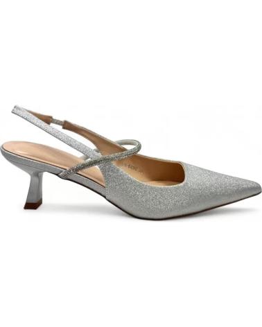 TIMBOS SLINGBACK PARTY HEELS SILVER MODEL 132046 PLATEADO