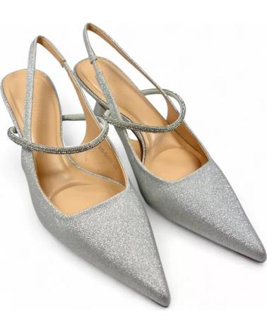 TIMBOS SLINGBACK PARTY HEELS SILVER MODEL 132046 PLATEADO