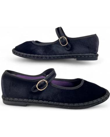 TIMBOS FLAT MARY JANE SHOES MODEL 131999 BLACK NEGRO