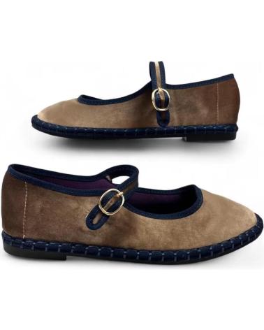 TIMBOS FLAT MARY JANE SHOES MODEL 131998 BEIGE BEIGE