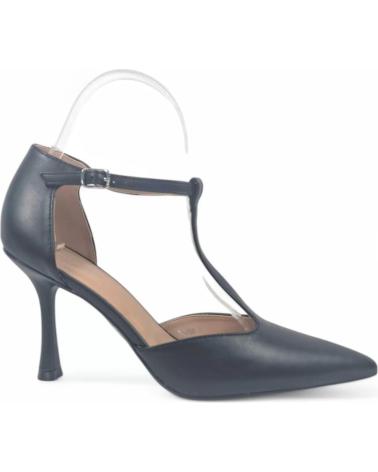 TIMBOS T-STRAP HIGH HEEL PUMPS 131071 BLACK NEGRO