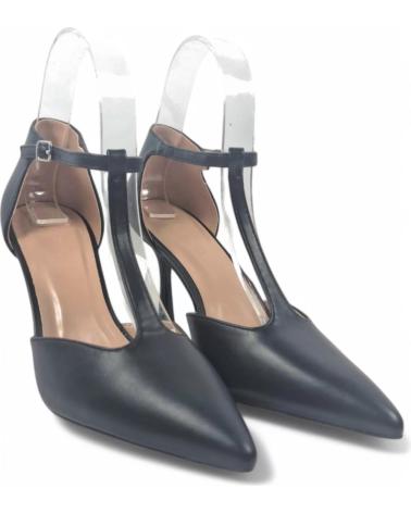 TIMBOS T-STRAP HIGH HEEL PUMPS 131071 BLACK NEGRO