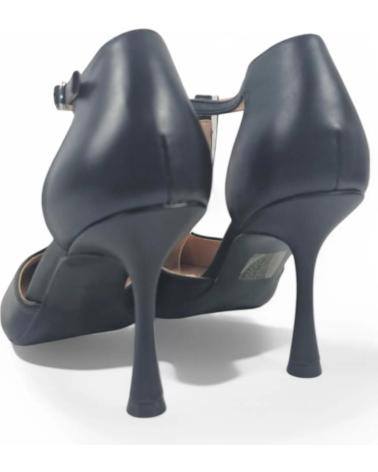 TIMBOS T-STRAP HIGH HEEL PUMPS 131071 BLACK NEGRO