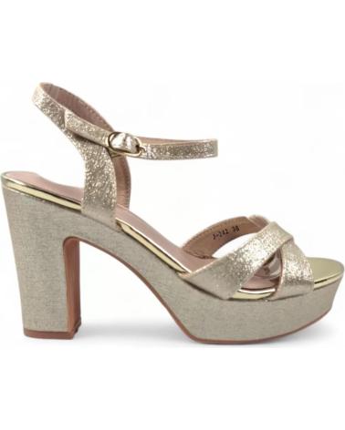 TIMBOS SANDALIA TACON PLATAFORMA FIESTA MUJER ORO 131860 AMARILLO