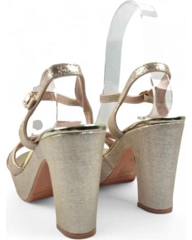 TIMBOS SANDALIA TACON PLATAFORMA FIESTA MUJER ORO 131860 AMARILLO