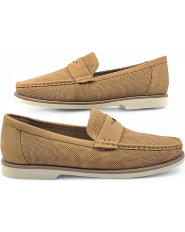 TIMBOS MOCASIN PICADO VESTIR DE HOMBRE CAMEL 131857 MARRóN