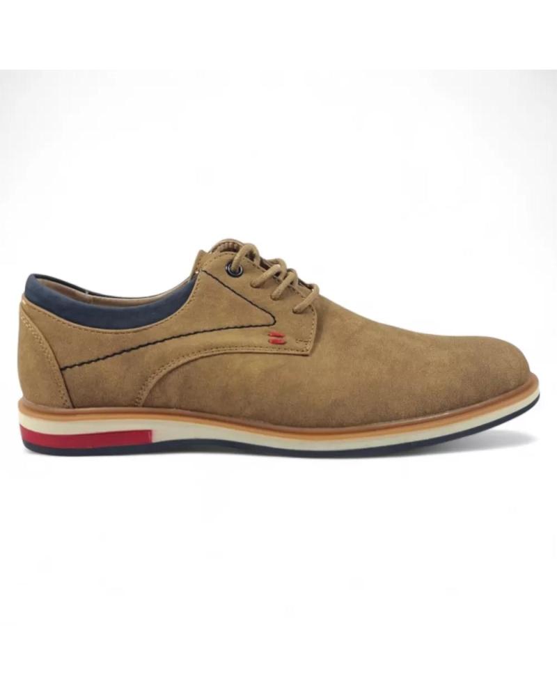TIMBOS CAMEL LACE-UP DRESS CASUAL SHOES - REF. 131854 MARRóN