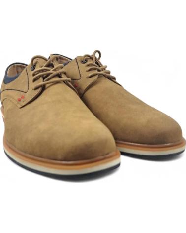 TIMBOS CAMEL LACE-UP DRESS CASUAL SHOES - REF. 131854 MARRóN