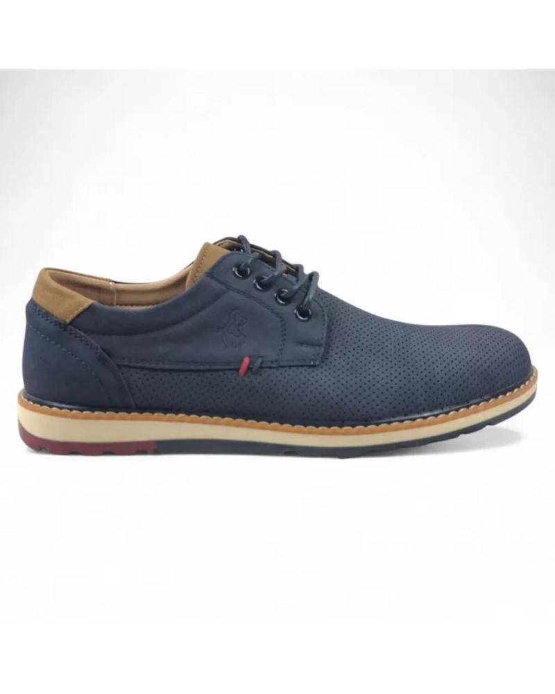 TIMBOS NAVY LACE-UP DRESS CASUAL SHOES - REF. 131851 AZUL