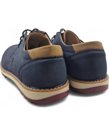 TIMBOS NAVY LACE-UP DRESS CASUAL SHOES - REF. 131851 AZUL