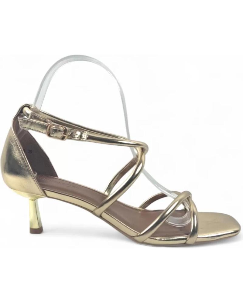 TIMBOS SANDALIA TACON FIESTA DE MUJER ORO 131839 AMARILLO