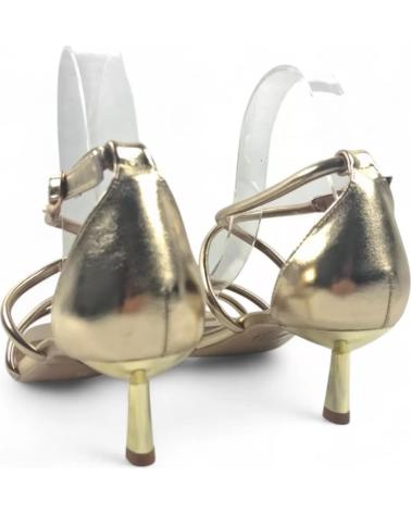 TIMBOS SANDALIA TACON FIESTA DE MUJER ORO 131839 AMARILLO