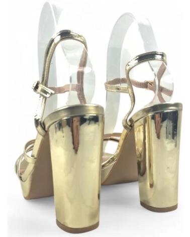 TIMBOS PARTY-SANDALETTE MIT PLATEAUABSATZ GOLD - ART-NR. 131837 AMARILLO