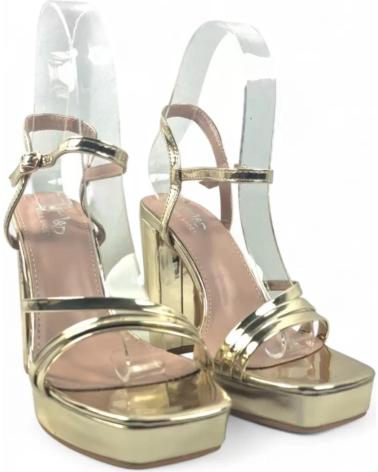 TIMBOS PARTY-SANDALETTE MIT PLATEAUABSATZ GOLD - ART-NR. 131837 AMARILLO