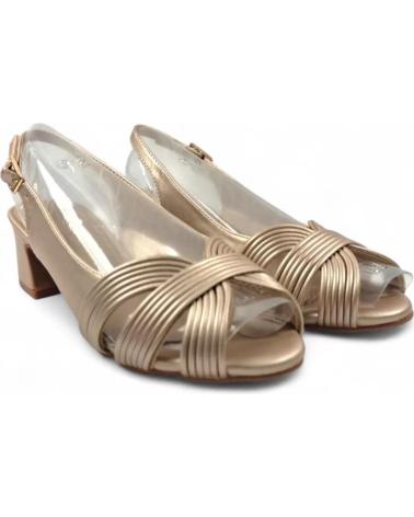 TIMBOS TACON DESTALONADO FIESTA MUJER TAUPE 131834 VERDE