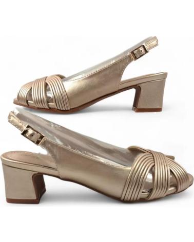 TIMBOS TACON DESTALONADO FIESTA MUJER TAUPE 131834 VERDE