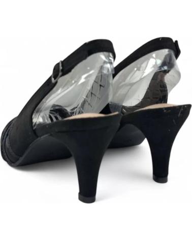 TIMBOS SANDALIA TACON FIESTA DE MUJER 131831 NEGRO