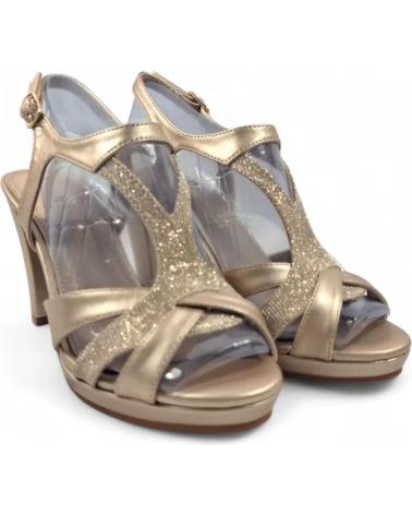 TIMBOS SANDALIA TACON FIESTA DE MUJER TAUPE 131829 VERDE