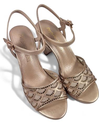 TIMBOS SANDALIA TACON FIESTA DE MUJER TAUPE 131827 VERDE