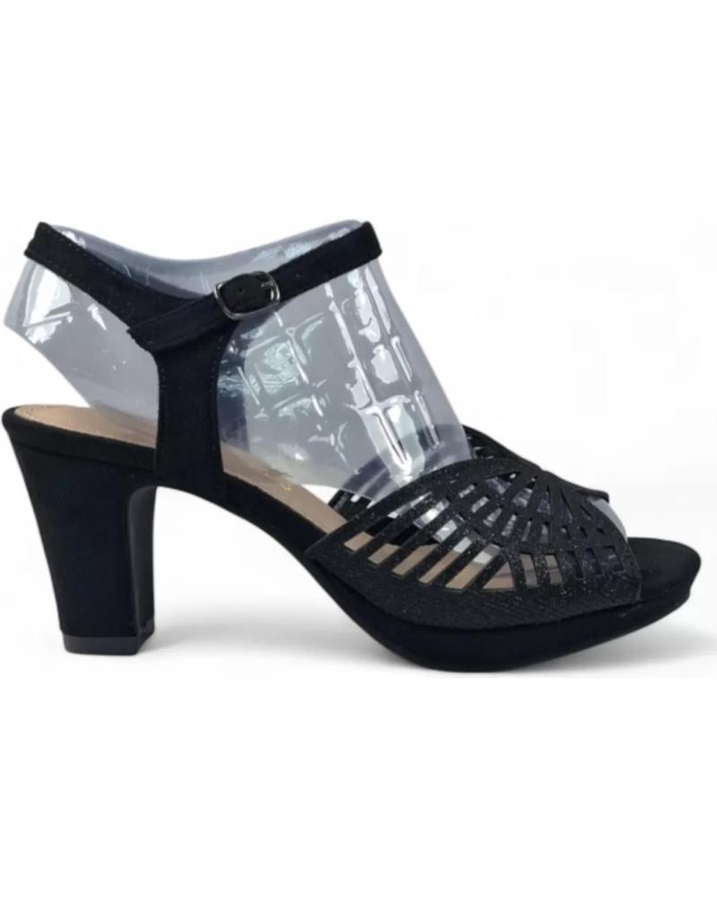 TIMBOS SANDALIA TACON PLATAFORMA FIESTA MUJER 131825 NEGRO
