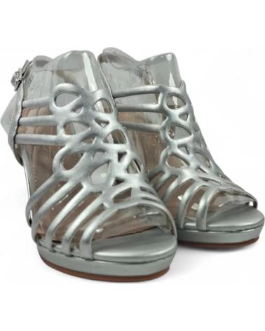 TIMBOS SANDALIA TACON FIESTA DE MUJER PLATA 131821 PLATEADO