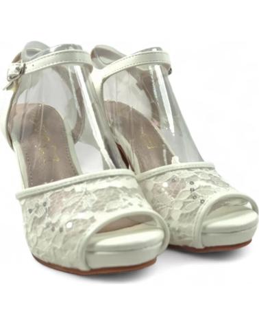 TIMBOS SANDALIA TACON PLATAFORMA DE NOVIA 131819 BLANCO