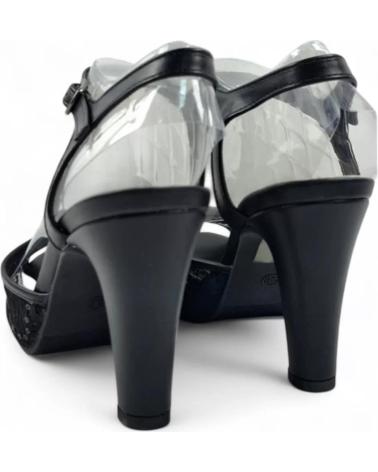 TIMBOS SANDALIA TACON PLATAFORMA FIESTA MUJER 131818 NEGRO