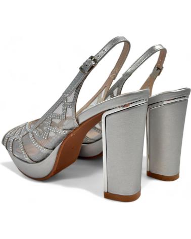 TIMBOS SANDALIA TACON FIESTA MUJER PLATA 131817 PLATEADO