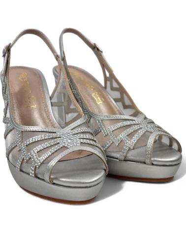 TIMBOS SANDALIA TACON FIESTA MUJER PLATA 131817 PLATEADO