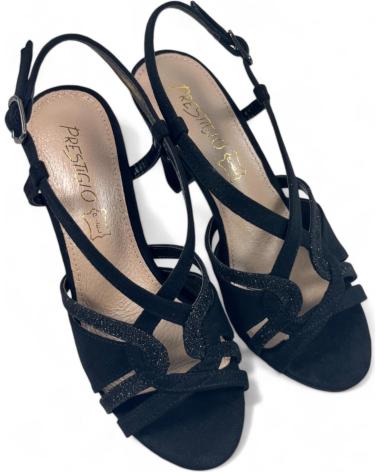 TIMBOS SANDALIA TACON FIESTA MUJER 131816 NEGRO