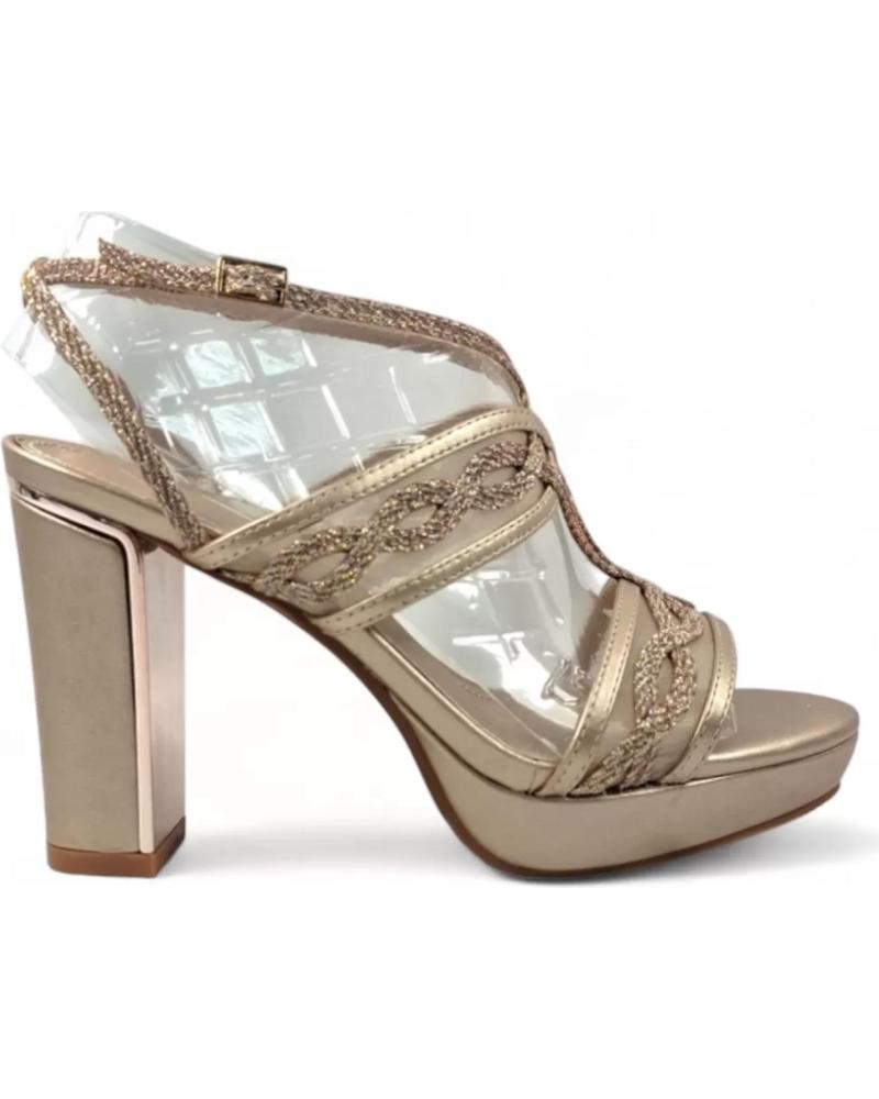 TIMBOS SANDALIA TACON PLATAFORMA FIESTA MUJER TAUPE 131815 VERDE
