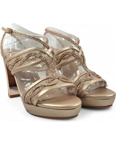 TIMBOS SANDALIA TACON PLATAFORMA FIESTA MUJER TAUPE 131815 VERDE