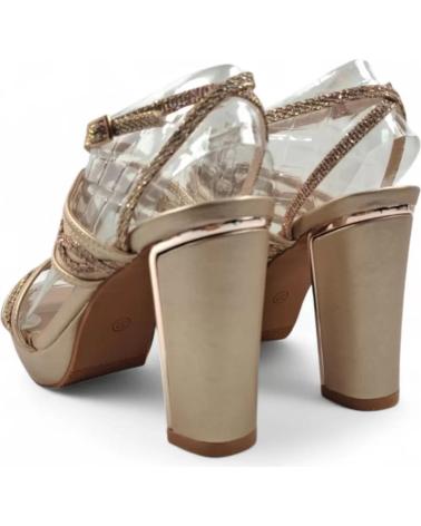 TIMBOS SANDALIA TACON PLATAFORMA FIESTA MUJER TAUPE 131815 VERDE