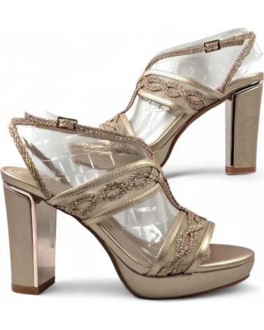 TIMBOS SANDALIA TACON PLATAFORMA FIESTA MUJER TAUPE 131815 VERDE