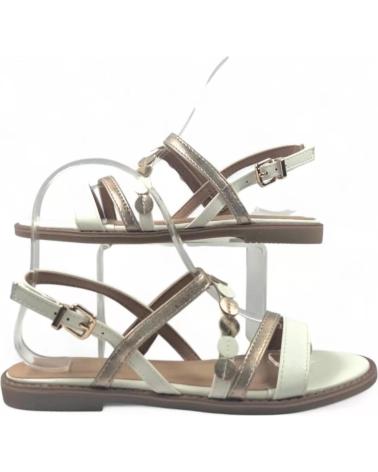 TIMBOS SANDALIA PLANA COMODA DE MUJER 131801 BLANCO