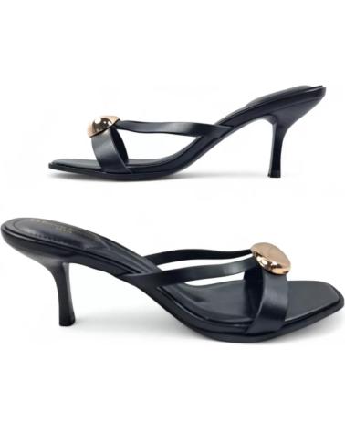 TIMBOS ZUECO TACON DE MUJER 131791 NEGRO