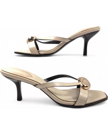 TIMBOS ZUECO TACON DE MUJER 131789 BEIGE