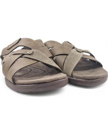 SANDALIA TIMBOS CAMEL MARRÓN MODELO 131737 MARRóN