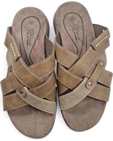 SANDALIA TIMBOS CAMEL MARRÓN MODELO 131737 MARRóN
