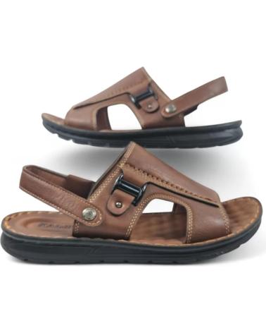 TIMBOS SANDALIA DE HOMBRE CAMEL 131734 MARRóN