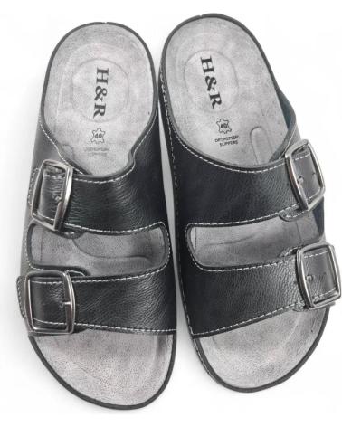 SANDALIA BIO TIMBOS 131732 DE PIEL NEGRA NEGRO