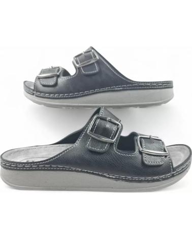 SANDALIA BIO TIMBOS 131732 DE PIEL NEGRA NEGRO