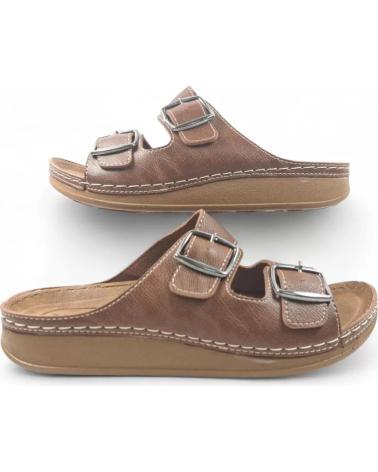 TIMBOS SANDALIA BIO DE PIEL PARA HOMBRE CAMEL 131731 MARRóN