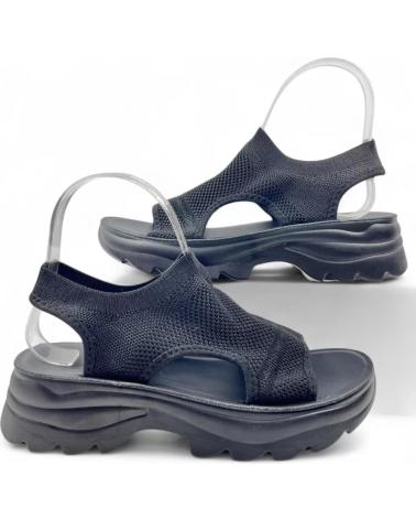 TIMBOS SANDALIA COMODA PLATAFORMA MUJER 131714 NEGRO