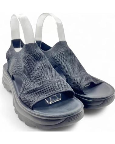 TIMBOS SANDALIA COMODA PLATAFORMA MUJER 131714 NEGRO