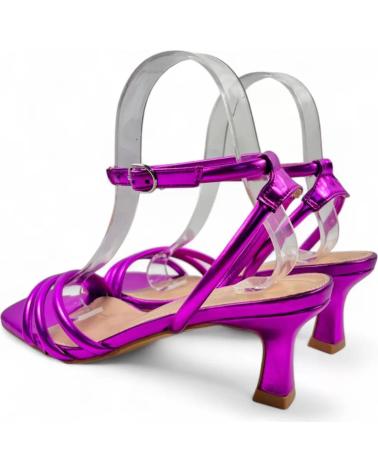 TIMBOS SANDALIA TACON VESTIR DE MUJER FUCSIA 131713 MORADO