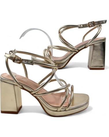 TIMBOS SANDALIA TACON PLATAFORMA FIESTA MUJER ORO 131696 AMARILLO