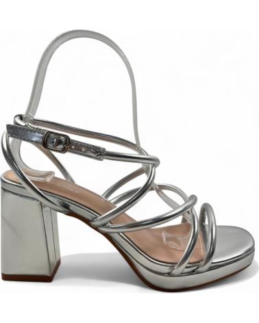TIMBOS SANDALIA TACON FIESTA PLATAFORMA MUJER PLATA 131695 PLATEADO