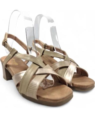 TIMBOS SANDALIA TACON VESTIR DE MUJER TAUPE 131690 VERDE